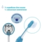 Зубна щітка Chicco на присосці, 3-6 років, блакитна - Pampik - 5