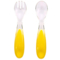 Виделка та ложечка з футляром Baby Team Зайчик, жовтий (6115) - Pampik - 4