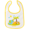 Слюнявчик-нагрудник на липучках Baby Team Зверята, желтый (6506) - Pampik