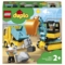 Конструктор LEGO DUPLO Town Вантажівка та гусеничний екскаватор, 20 деталей (10931) - Pampik
