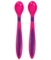 Набор ложек Курносики, с длинной ручкой, малиновый, 2 шт. (7060 рож/фіо) - Pampik