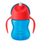 Чашка з трубочкою Philips Avent 9+ міс, синій з червоним, 200 мл (SCF796/01) - Pampik