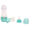 Пляшечка для годування Lindo, вигнута з ручками, 250 мл, зелений (Pk 060 зел.) - Pampik - 3