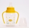 Пляшечка для годування Lindo, вигнута з ручками, 125 мл, жовтий (Li 146 жовт) - Pampik - 3