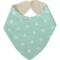 Непромокаемый слюнявчик-бандана Еко Пупс Eco Cotton Звездочки, ментоловый, 30х21 см (BEC-011) - Pampik
