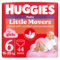 Підгузки-трусики для дівчаток Huggies Little Movers Pants 6 (15-25 кг), 44 шт. - Pampik