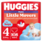 Подгузники-трусики для мальчиков Huggies Little Movers Pants 4 (9-14 кг), 108 шт. - Pampik