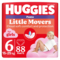 Набір підгузків-трусиків для дівчаток Huggies Little Movers Pants 6 (15-25 кг), 88 шт. (2 уп. по 44 шт.) - Pampik