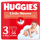 Підгузки на липучках Huggies Little Movers 3 (4-9 кг), 56 шт. - Pampik