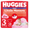 Підгузки-трусики для дівчаток Huggies Little Movers Pants 3 (6-11 кг), 58 шт. - Pampik