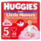 Підгузки-трусики для дівчаток Huggies Little Movers Pants 5 (12-17 кг), 48 шт. - Pampik