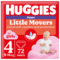 Підгузки-трусики для дівчаток Huggies Little Movers Pants 4 (9-14 кг), Box, 72 шт. - Pampik