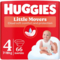 Набір підгузків на липучках Huggies Little Movers 4 (7-18 кг), 132 шт. (2 уп. по 66 шт.) - Pampik - 2