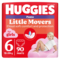 Підгузки-трусики для дівчаток Huggies Little Movers Pants 6 (15-25 кг), 90 шт. - Pampik