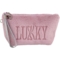 Косметичка Lukky плюшева з логотипом, бузкова (T21390) - Pampik