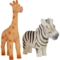 Набір іграшок Baby Team Тварини сафарі Жирафа та Зебра, 2 шт. (8755_набір з зеброю) - Pampik