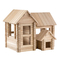 Дерев'яний конструктор Igroteco Котедж 4 в 1, 206 деталей (900323) - Pampik - 2