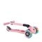 Самокат Globber Junior Foldable Lights, до 50 кг, 2+ лет, пастельно-розовый с цветами (433-210) - Pampik - 12