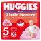 Набір підгузків-трусиків для дівчаток Huggies Little Movers Pants 5 (12-17 кг), 102 шт. - Pampik