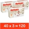 Набір підгузків на липучках Huggies Extra Care 3 (6-10 кг), 120 шт. (3 уп. по 40 шт.) - Pampik