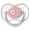 Силіконова симетрична пустушка Canpol Babies Newborn Baby 6-18 міс., рожевий (22/581_pin) - Pampik