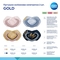 Силиконовая симметричная пустышка Canpol babies Gold, 6-18 мес., 2 шт., розовый (22/665_pin) - Pampik - 6
