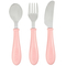 Набір столових приборів Beaba Babycook, 3 предмета, рожевий (913462) - Pampik