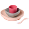 Набір силіконового посуду Beaba Babycook, 4 предмета, рожевий (913429) - Pampik
