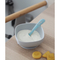 Силіконова ергономічна ложка Beaba Babycook 2, синій (913426) - Pampik - 4