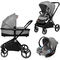 Коляска універсальна 3в1 Lionelo Mika Grey Stone, світло-сірий - Pampik