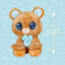 М'яка іграшка Peekapets Коричневий ведмедик, 30 см (907867) - Pampik - 6