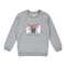 Світшот Garnamama Sweatshirt 2-х нитка + наклейка Christmas 158 Серый (966317.1323329) - Pampik