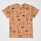 Футболка Garnamama Summer 2024 t-shirt oversize Tattoo 122-128 Коричневий (999487.1359651) - Pampik