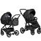 Универсальная коляска 2 в 1 Tutis UNO 5+ Leather collection Jet Black - Pampik