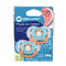 Пустушка силіконова Bebe Confort Physio Air, анатомічна, 6-18 міс., 2 шт., синій та помаранчевий (3104201780) - Pampik - 3