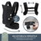 Рюкзак-переноска DreamBaby Journey Black (G2205) - Pampik - 2