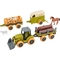 Ігровий набір-конструктор OTAMANKO Веселий хутір: трактор з двома причепами, кінь та вівці (532.01.65) - Pampik