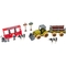 Ігровий набір-конструкторOTAMANKO Веселий хутір: трактор з причепом та молочна ферма з коровами (532.01.59) - Pampik