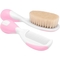 Набір Chicco: щітка натуральна і гребінець, рожевий (06569.10) - Pampik