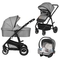 Универсальна коляска 3 в 1 Lionelo Layla Grey Stone (LO-LAYLA 3IN1 GREY STONE) - Pampik