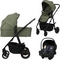 Универсальная коляска 3 в 1 Lionelo Amber Plus Green Forest (LO-AMBER PLUS 3IN1 GREEN FOREST) - Pampik