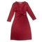 Платье Queen Mum для кормления с поясом, расшитое бисером, р.42, бордо (3300.4674/9097) - Pampik