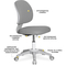 Дитяче крісло Evo-kids Limpi Grey (арт.Y-212 G) - Pampik - 2