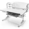 Стіл Evo-kids Aivengo (L) Gray (арт.Evo-720 WG) - стільниця біла / ніжки білі з сірим (коробок-2 шт.) - Pampik
