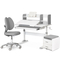 Комплект (L) Evo-Kids TH-330 Grey (парта + крісло + тумба) (арт. TH-330 + Y-412 Lite + BD C3_GREY) - Pampik
