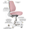 Дитяче крісло Evo-Kids Mio Ergo Lite Dark Pink (арт. Y-507 Lite DP) - Pampik - 2
