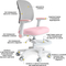 Дитяче крісло Mealux Atlas Air Pink Grey (арт.Y-309 KPG) - Pampik - 2