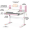 Дитячий стіл Evo-kids TH-330 Pink (арт. TH-330 W/PN) - Pampik - 2