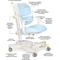 Дитяче крісло Mealux Space Air Blue (арт.Y-609 KBL) - Pampik - 2