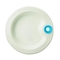 Тарілка глибока пластмасова Reer з нековзним дном і водяним підігрівом, діаметр 21 см, біло-блакитний (74168/24763) - Pampik - 2